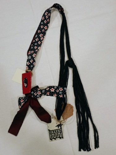 Collana "Preziosa", disegno caprette "Maria Lai"